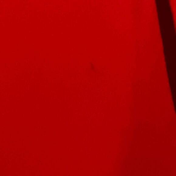 Evan Picone Vintage Dress Blouse Women 14 Red Long Sleeve Button Wrap Turtleneck - Picture 6 of 10